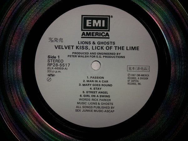 Lions & Ghosts - Velvet Kiss, Lick Of The Lime (Vinyl, LP, Album, Promo) Near Mint (NM or M-) / Very Good Plus (VG+)