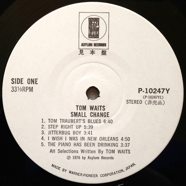 Tom Waits - Small Change (Vinyl, LP, Album, Promo) Very Good (VG) / Very Good (VG)