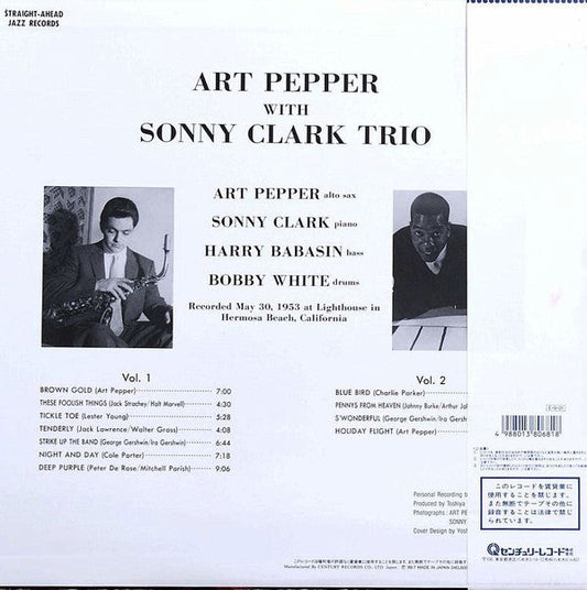 Art Pepper - Art Pepper With Sonny Clark Trio Vol. 1 (Vinyl, LP, Album, Reissue, Mono) Near Mint (NM or M-) / Near Mint (NM or M-)