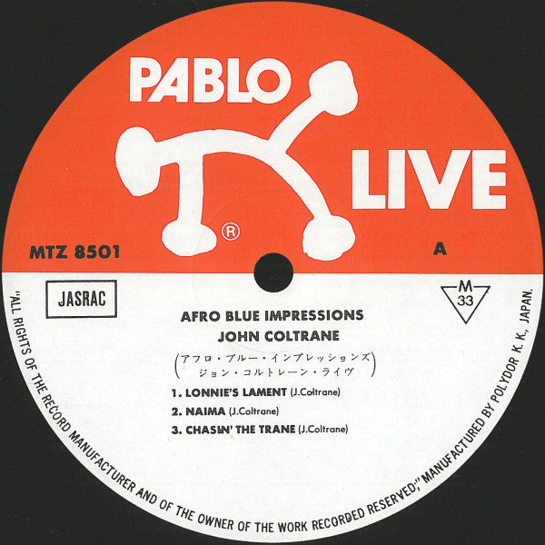 John Coltrane - Afro Blue Impressions (2xVinyl, LP, Album, Mono) Very Good Plus (VG+) / Very Good Plus (VG+)