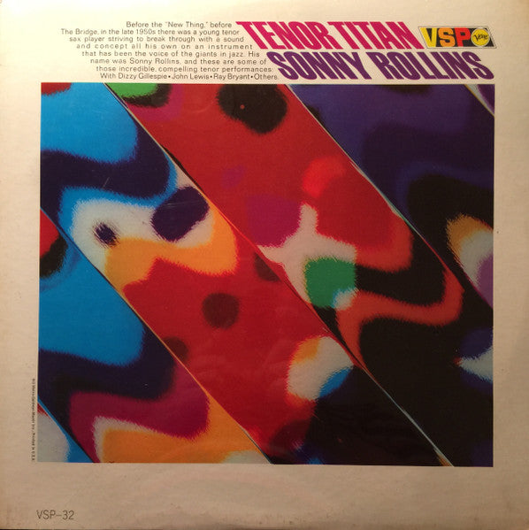 Sonny Rollins - Tenor Titan (Vinyl, LP, Compilation, Stereo) Very Good Plus (VG+) / Very Good (VG)