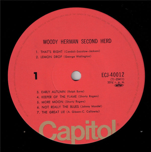 Woody Herman - Second Herd (Vinyl, LP, Album, Compilation, Mono)