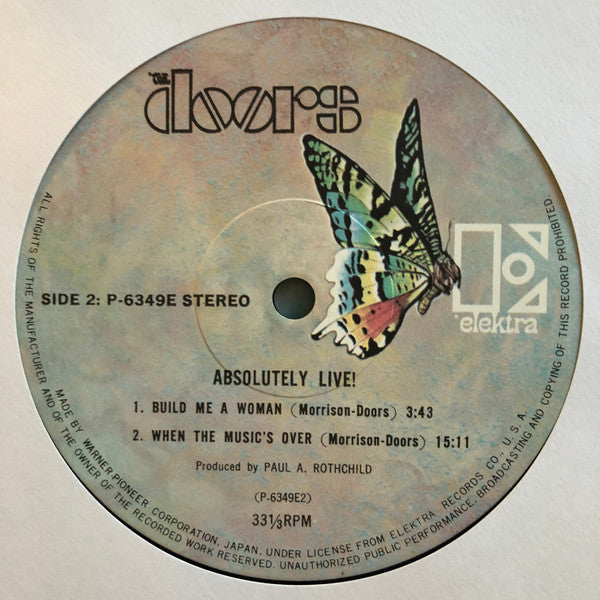The Doors - Absolutely Live (Vinyl, LP, Album, Reissue)