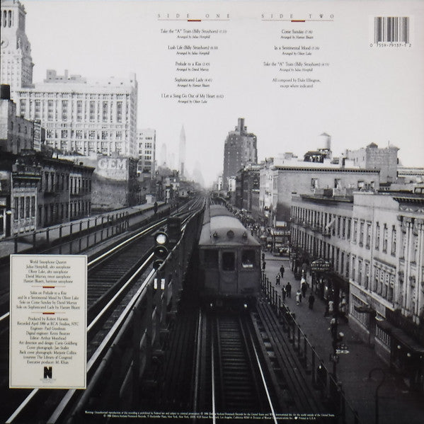 World Saxophone Quartet - Plays Duke Ellington (Vinyl, LP, Album, Stereo) Very Good Plus (VG+) / Very Good (VG)