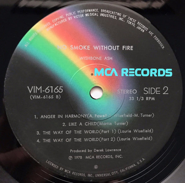 Wishbone Ash - No Smoke Without Fire = 因果律 (Vinyl, LP, Album)