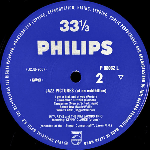 Rita Reys - Jazz Pictures At An Exhibition (Vinyl, LP, Album, Remastered, Reissue, Limited Edition, Mono) Very Good (VG) / Near Mint (NM or M-)