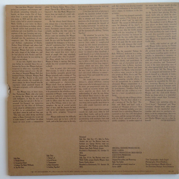 Charles Mingus - Jazz Workshop (Vinyl, LP, Album, Reissue) Very Good Plus (VG+) / Very Good Plus (VG+)