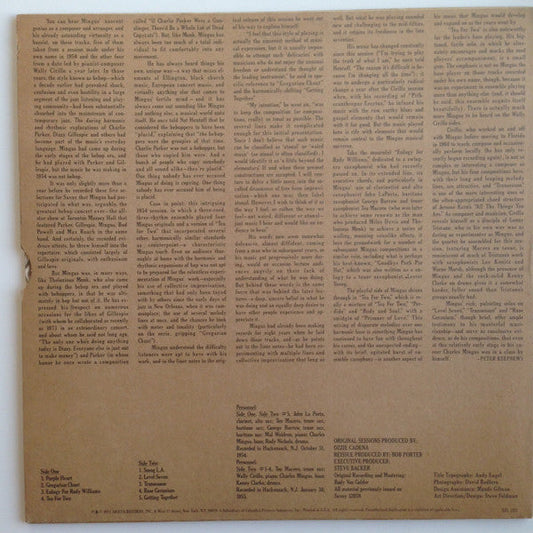 Charles Mingus - Jazz Workshop (Vinyl, LP, Album, Reissue) Very Good Plus (VG+) / Very Good Plus (VG+)
