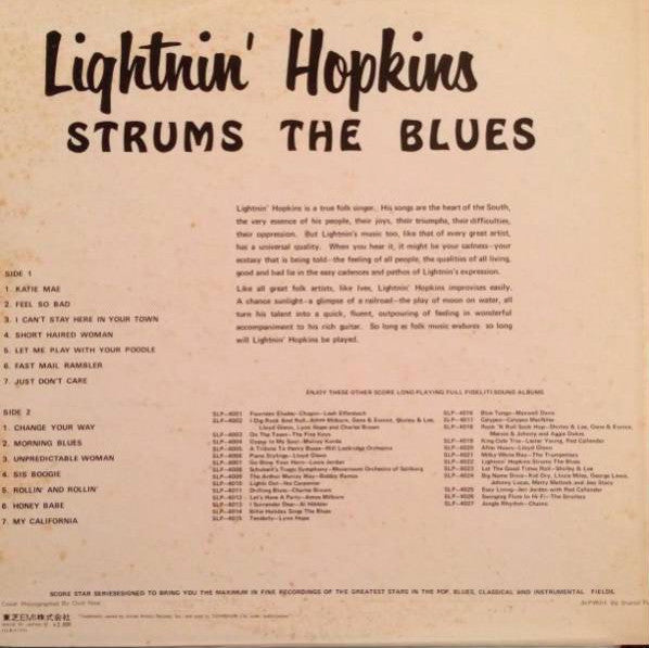 Lightnin' Hopkins - Strums The Blues (Vinyl, LP, Compilation)