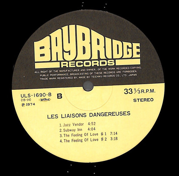 Duke Jordan - Les Liaisons Dangereuses (Vinyl, LP, Album) Very Good (VG) / Very Good (VG)