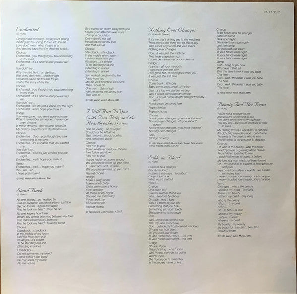 Stevie Nicks - The Wild Heart (Vinyl, LP, Album, Stereo) Near Mint (NM or M-) / Very Good (VG)