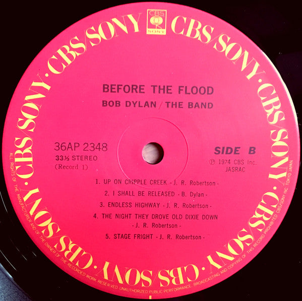 Bob Dylan - Before The Flood (Vinyl, LP, Album, Reissue)