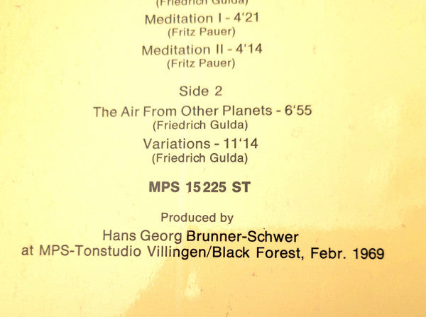 Friedrich Gulda - The Air From Other Planets (Vinyl, LP, Album, Stereo) Near Mint (NM or M-) / Very Good Plus (VG+)