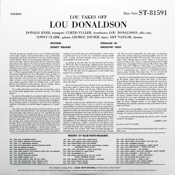 Lou Donaldson - Lou Takes Off (2xVinyl, 12", 45 RPM, Album, Limited Edition, Numbered, Reissue, Stereo) Very Good Plus (VG+) / Near Mint (NM or M-)