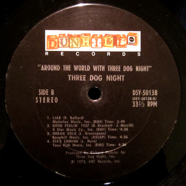 Three Dog Night - Around The World With Three Dog Night (2xVinyl, LP, Album, Stereo) Very Good Plus (VG+) / Very Good (VG)
