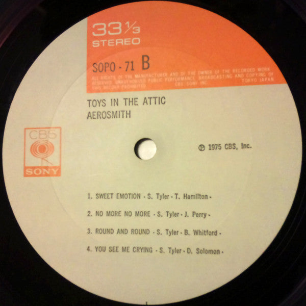 Aerosmith - Toys In The Attic (Vinyl, LP, Album, Stereo)