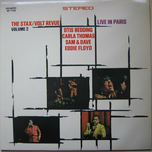 Various - The Stax / Volt Revue, Volume 2,  Live In Paris (Vinyl, LP, Album, Stereo, Repress) Very Good (VG) / Very Good (VG)