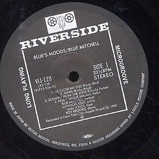 Blue Mitchell - Blue's Moods (Vinyl, LP, Album, Reissue, Stereo) Near Mint (NM or M-) / Very Good Plus (VG+)