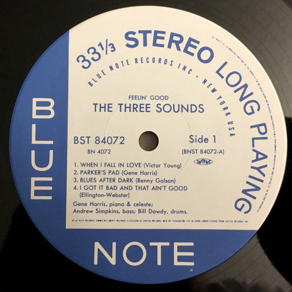 The Three Sounds - Feelin' Good (Vinyl, LP, Album, Limited Edition, Reissue, Stereo) Near Mint (NM or M-) / Near Mint (NM or M-)