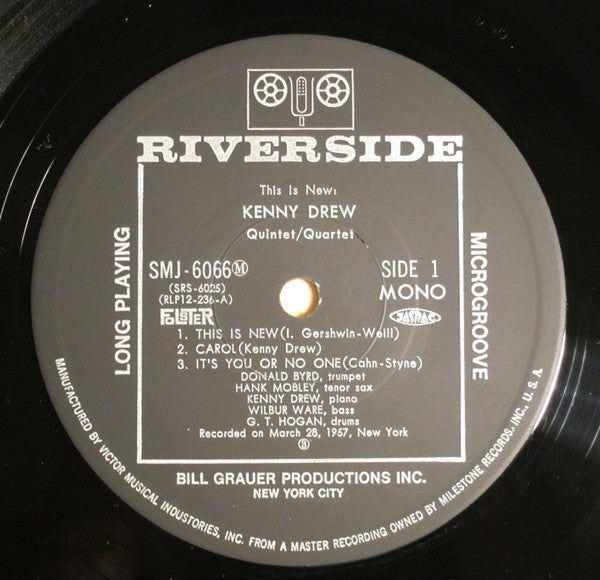Kenny Drew Quintet - This Is New (Vinyl, LP, Album, Reissue, Mono)