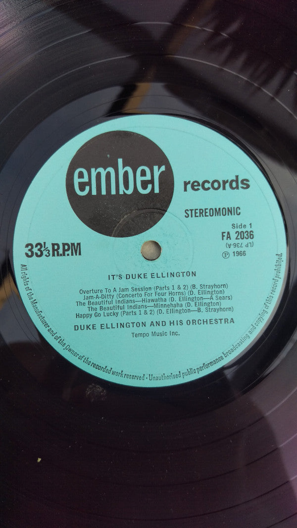 Duke Ellington And His Orchestra - It's Duke Ellington and his Orchestra playing... (Vinyl, LP, Compilation) Very Good (VG) / Good Plus (G+)