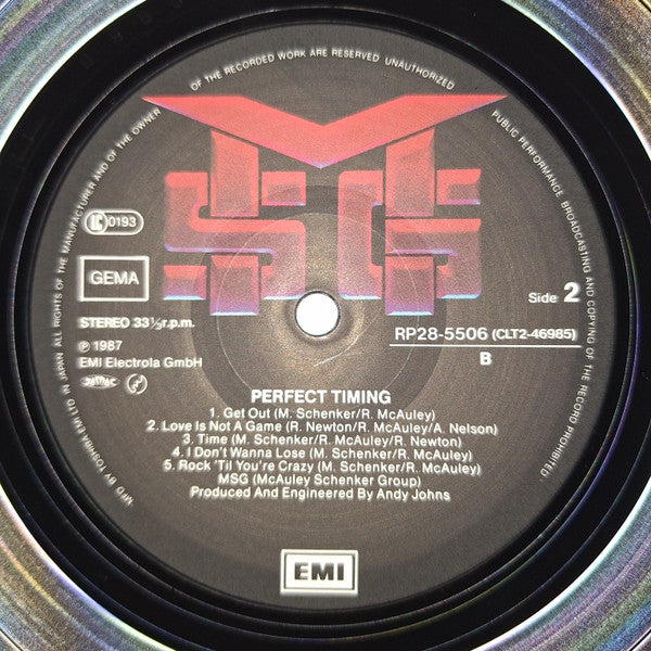 McAuley Schenker Group - Perfect Timing = パーフェクト・タイミング (Vinyl, LP, ...