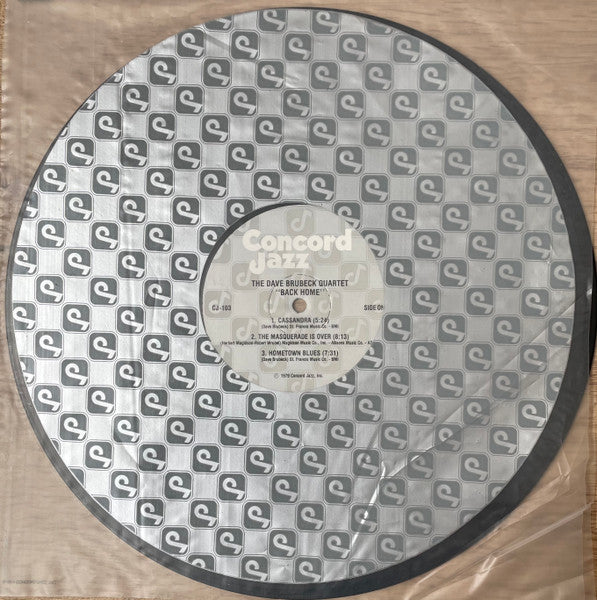 The Dave Brubeck Quartet - Back Home (Vinyl, LP, Album, Stereo) Very Good Plus (VG+) / Very Good Plus (VG+)