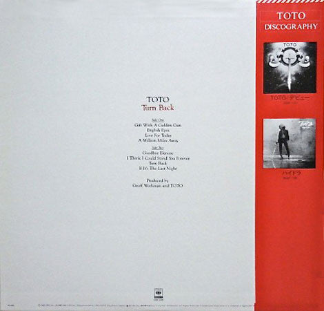 Toto - Turn Back (Vinyl, LP, Album, Stereo)