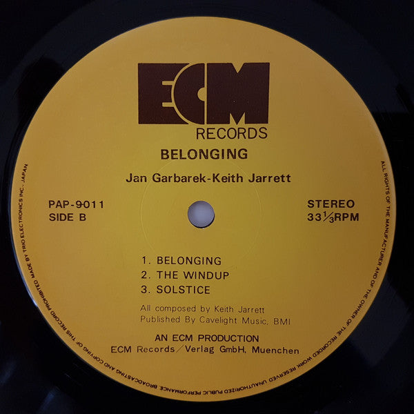 Jan Garbarek - Belonging (Vinyl, LP, Album)