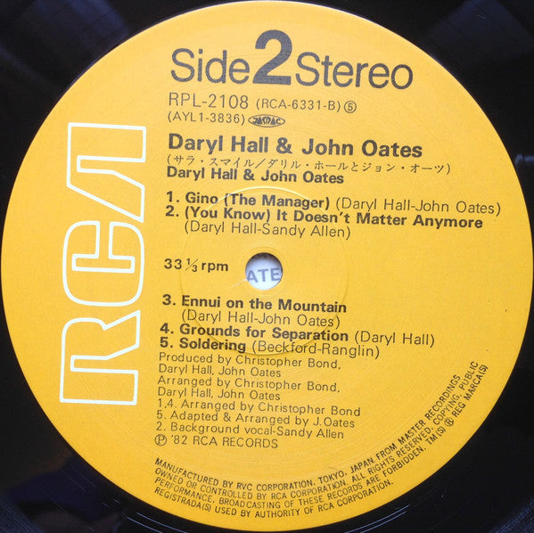 Daryl Hall & John Oates - Daryl Hall & John Oates (Vinyl, LP, Album...