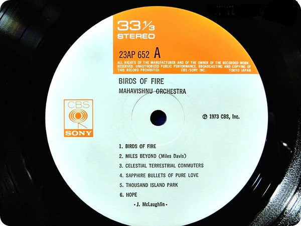 Mahavishnu Orchestra - Birds Of Fire (Vinyl, LP, Album, Reissue)