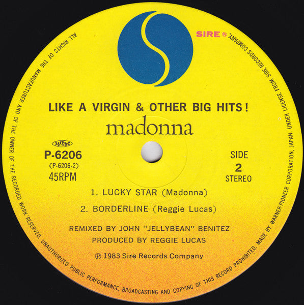 Madonna - Like A Virgin & Other Big Hits! (Vinyl, 12", 45 RPM, Mini...