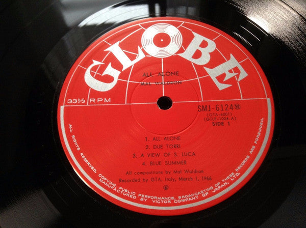 Mal Waldron - All Alone (Vinyl, LP, Album, Reissue, Mono)