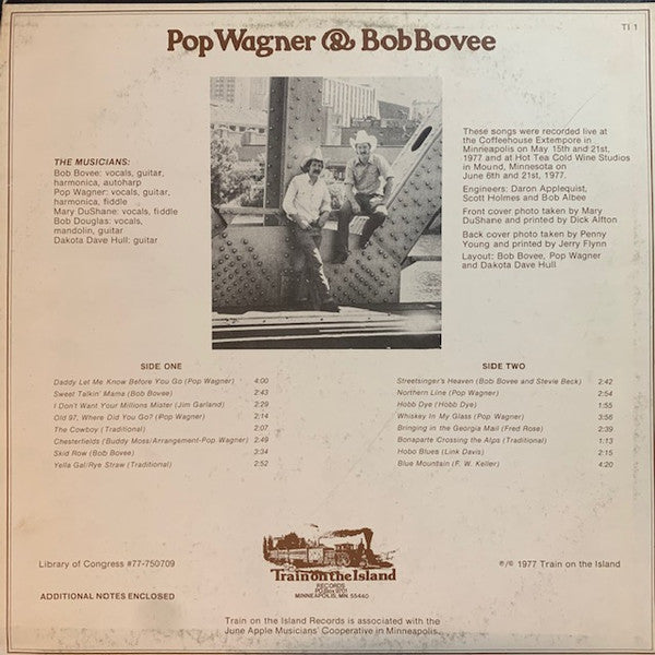 Pop Wagner - Pop Wagner & Bob Bovee (Vinyl, LP, Album) Good Plus (G+) / Very Good (VG)