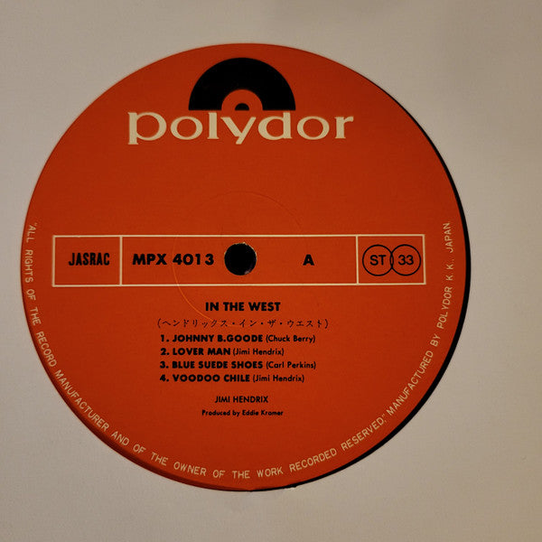 Jimi Hendrix - Hendrix In The West (Vinyl, LP, Album, Reissue)