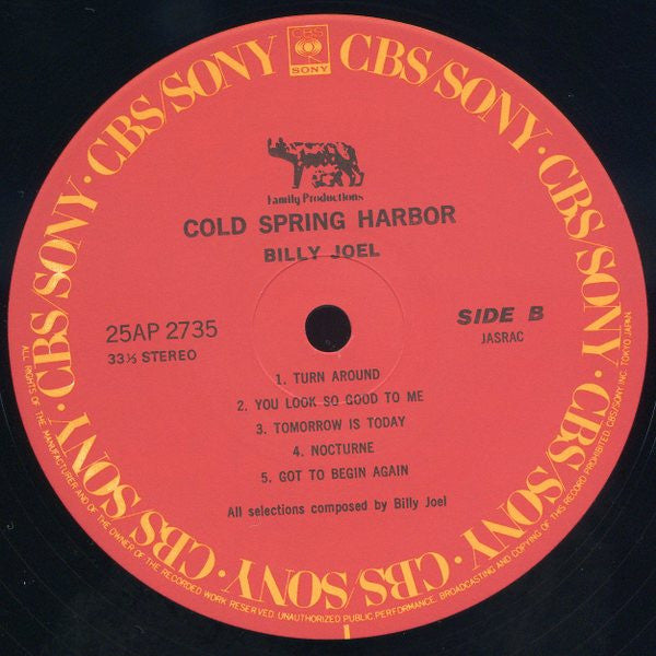Billy Joel - Cold Spring Harbor (Vinyl, LP, Album, Reissue)