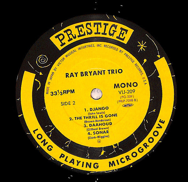 Ray Bryant Trio - Piano Piano Piano Piano... (Vinyl, LP, Album, Reissue, Mono) Very Good (VG) / Very Good (VG)