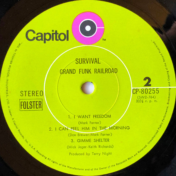 Grand Funk Railroad - Survival (Vinyl, LP, Album, Stereo)