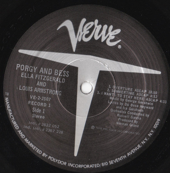 Ella Fitzgerald - Porgy & Bess (2xVinyl, LP, Album, Reissue) Very Good (VG) / Very Good Plus (VG+)