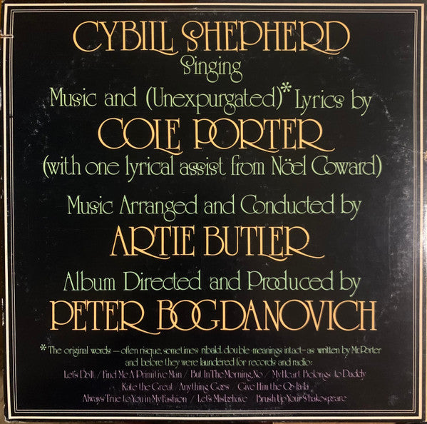 Cybill Shepherd - Cybill Does It... ...To Cole Porter (Vinyl, LP, Album) Very Good (VG) / Good Plus (G+)