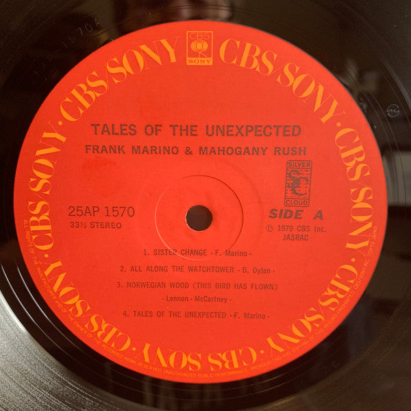 Frank Marino - Tales Of The Unexpected (Vinyl, LP, Album, Stereo) Very Good Plus (VG+) / Very Good Plus (VG+)