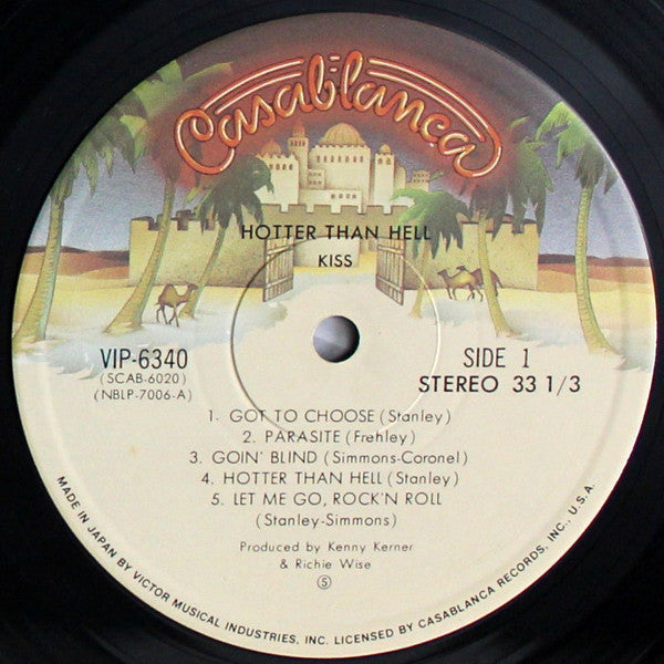 Kiss - Hotter Than Hell (Vinyl, LP, Album, Reissue) Very Good (VG) / Very Good Plus (VG+)