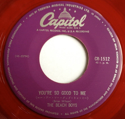The Beach Boys - スループ ・ジョン・B = Sloop John B (Vinyl, 7", 45 RPM, Single) Very Good (VG) / Very Good (VG)