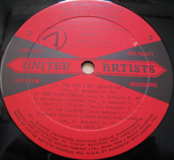 David Buttolph - The Horse Soldiers (Vinyl, LP, Album, Mono) Good Plus (G+) / Good Plus (G+)