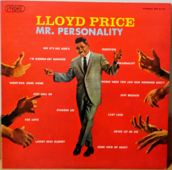 Lloyd Price - Mr Personality (Vinyl, LP, Album, Stereo) Very Good Plus (VG+) / Very Good (VG)