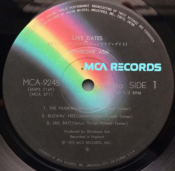 Wishbone Ash - Live Dates = ライブ・デイト (Vinyl, LP)