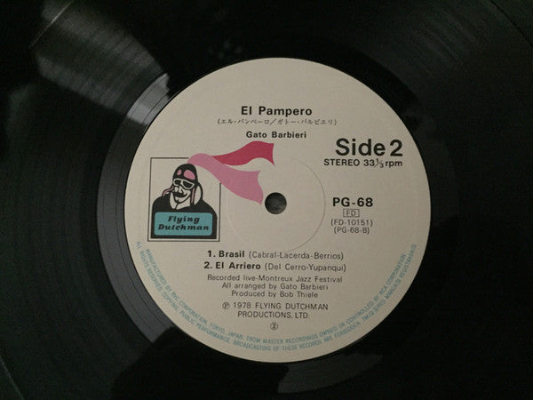 Gato Barbieri - El Pampero (Vinyl, LP, Album) Very Good Plus (VG+) / Very Good Plus (VG+)