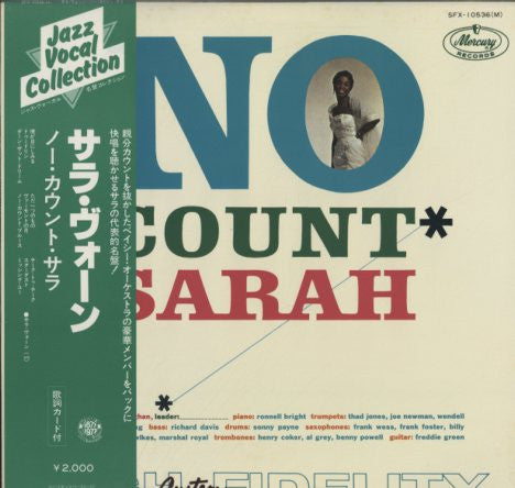 Sarah Vaughan - No Count Sarah (Vinyl, LP, Album, Reissue, Mono) Very Good Plus (VG+) / Very Good Plus (VG+)