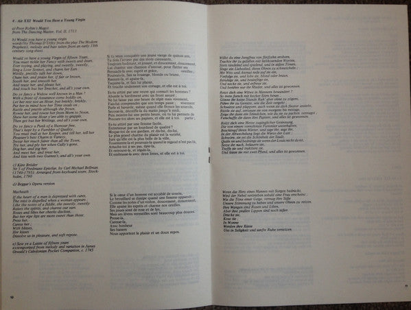 The Broadside Band - L'opera Des Gueux: Chansons Et Airs Originaux (Vinyl, LP) Very Good Plus (VG+) / Very Good Plus (VG+)