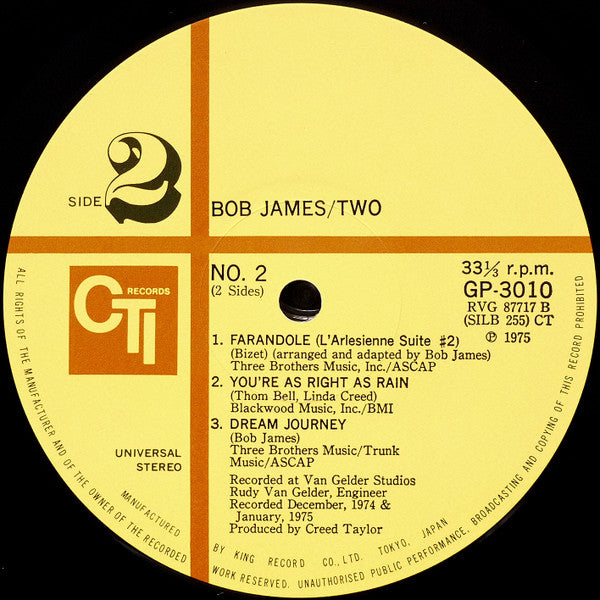 Bob James - Two (Vinyl, LP, Album)